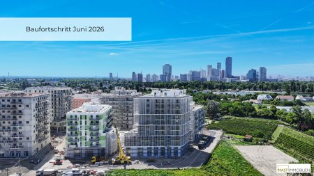 Unweit der Alten Donau und Donauzentrum - 2 Zimmer Wohnung mit 10 qm Balkon