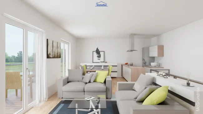 NEUBAU - Erstbezug: 3 Zimmer Maisonette mit 2 Terrassen - Bild