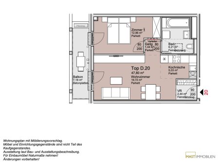 *An der Donau* 2 Zimmer Wohnung mit Balkon
