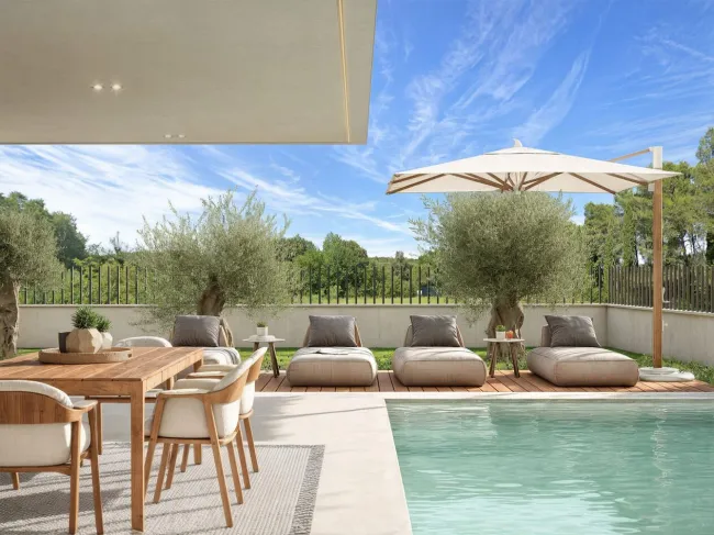 Wunderschöne Gartenwohnung Nähe Rovinj mit beheizte Pool - Bild