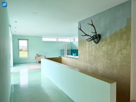 Modernes Haus mit Naturpool