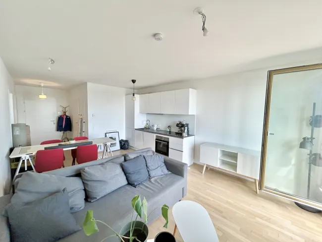 Helle 2 Zimmer Wohnung mit Blick auf die Donau - Bild