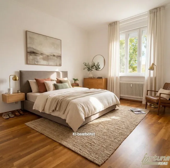 Ruhige und helle Wohnung in Bad Vöslau – Ideales Zuhause für Familien und Senioren mit großem Gemeinschaftsgarten - Bild