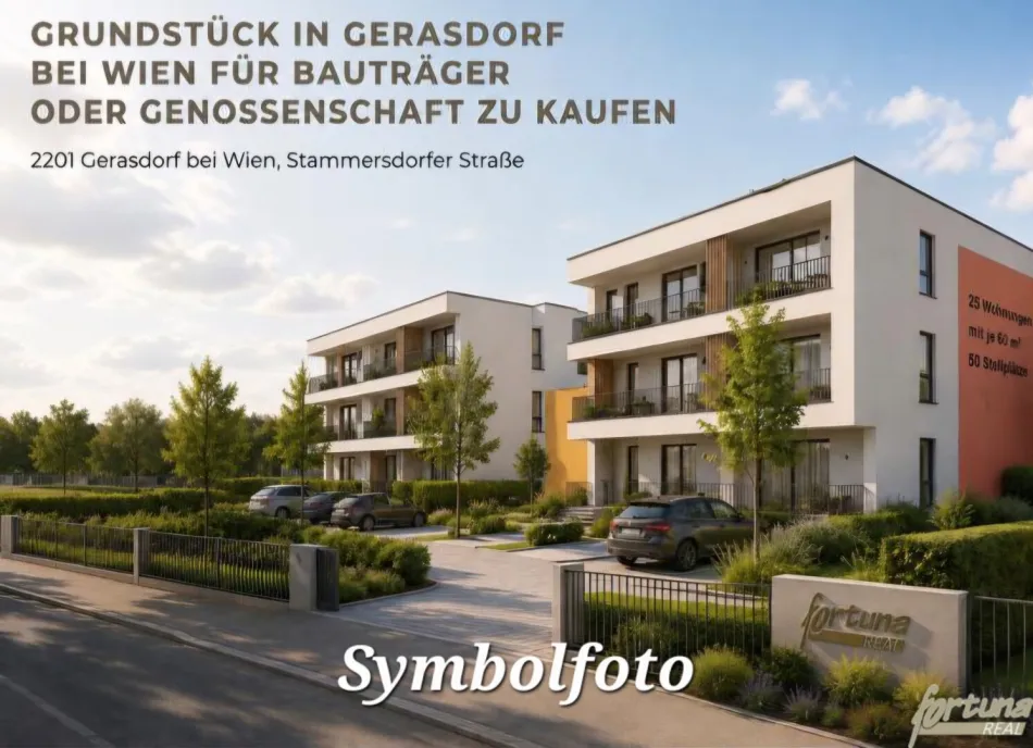 Grundstück in Gerasdorf bei Wien für Bauträger oder Genossenschaft zu kaufen - Bild