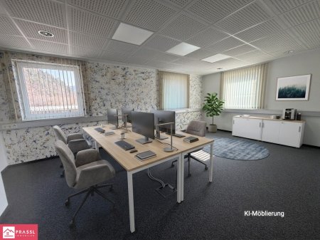Besprechungszimmer mit Ki möbliert