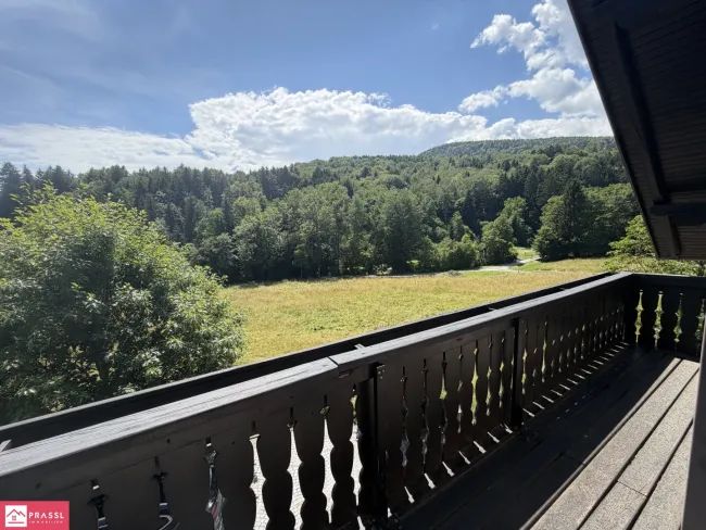 Aussicht vom Dachgeschoss-Balkon