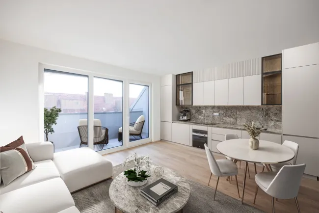 FAMILIENFREUNDLICHE DG-MAISONETTE + 2 TERRASSEN NAHE STADTPARK/ROCHUSMARKT (U4,U3) - Titelbild