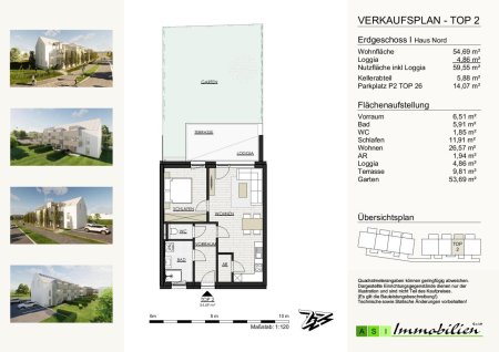 GRÜNE ALLEE GALLNEUKIRCHEN - 2 und 3-Zimmer Wohnungen, 55-70m² NEUBAU ERSTBEZUG
