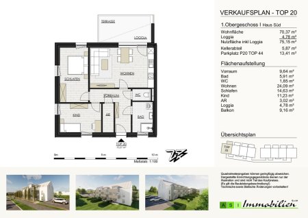 GRÜNE ALLEE GALLNEUKIRCHEN - 2 und 3-Zimmer Wohnungen, 55-70m² NEUBAU ERSTBEZUG