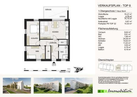 GRÜNE ALLEE GALLNEUKIRCHEN - 2 und 3-Zimmer Wohnungen, 55-70m² NEUBAU ERSTBEZUG
