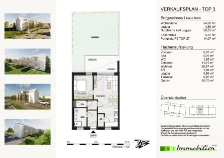 GRÜNE ALLEE GALLNEUKIRCHEN - 2 und 3-Zimmer Wohnungen, 55-70m² NEUBAU ERSTBEZUG