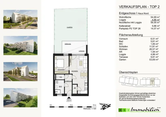 GRÜNE ALLEE GALLNEUKIRCHEN - 2 und 3-Zimmer Wohnungen, 55-70m² NEUBAU ERSTBEZUG - Titelbild