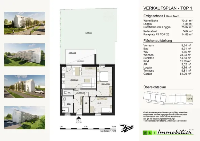 GRÜNE ALLEE GALLNEUKIRCHEN - 2 und 3-Zimmer Wohnungen, 55-70m² NEUBAU ERSTBEZUG - Bild