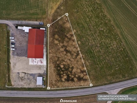 Betriebsbaugrundstück mit 3.044 m² in Niederthalheim – Bauland Betriebsgebiet | Bauplatzbewilligung vorhanden
