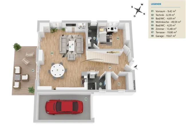 180m² 6 Zimmer Einfamilienhaus (Belagsfertig) in Straßhof an der Nordbahn - Titelbild