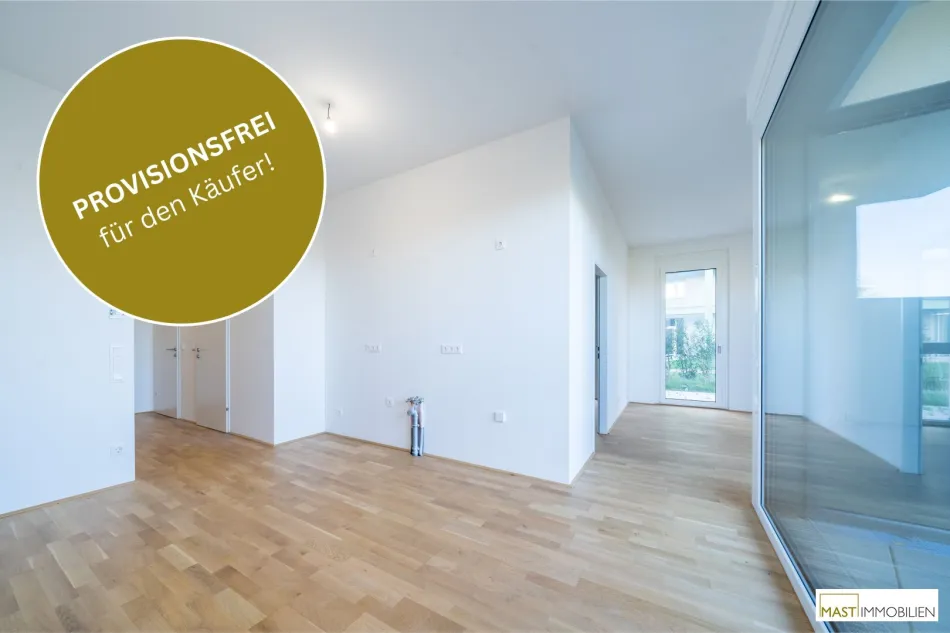 Provisionsfreie und großzügige 2-Zimmer Gartenwohnung - Titelbild