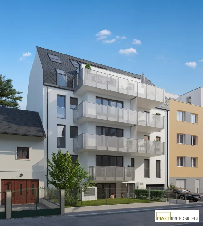 *Mietkauf* Provisionsfreie 2-Zimmer Dachgeschosswohnung in Ruhelage bei U3 Simmering - Bild
