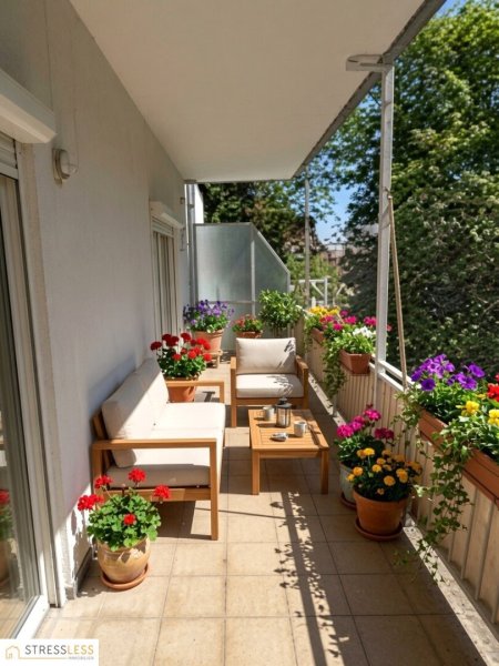 Sonnige 3 Zimmer Mietwohnung mit großem (ca. 22 m²) großem Balkon in Grünruhelage des 19.Bezirks!