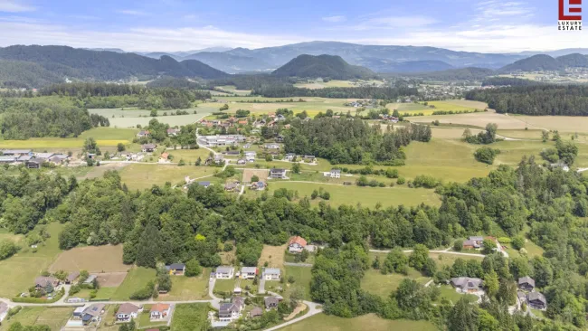 Südkärntner Seengebiet: Unverbaubares Panorama-Baugrundstück + Zweitwohnsitzwidmung am Sonnenhang - Bild
