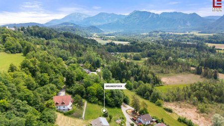 Südkärntner Seengebiet: Unverbaubares Panorama-Baugrundstück + Zweitwohnsitzwidmung am Sonnenhang