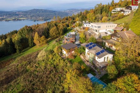 Ruhiges Pracht-Panorama-Landhaus + Pool über dem Wörthersee-Südufer