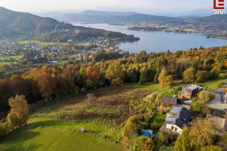 Ruhiges Pracht-Panorama-Landhaus + Pool über dem Wörthersee-Südufer