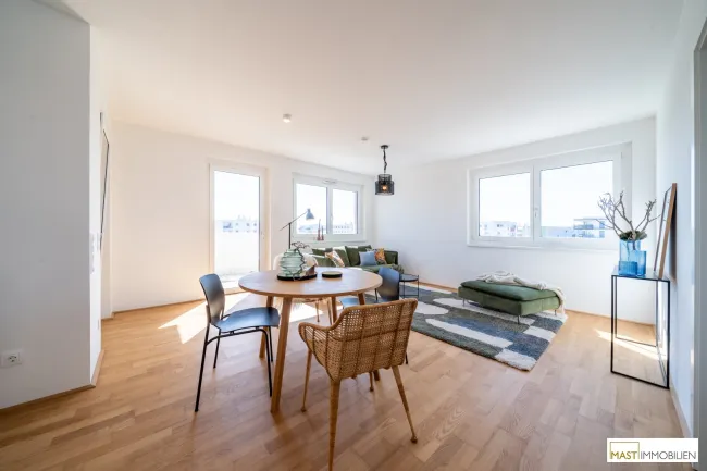 Provisionsfreie 3-Zimmer Wohnung im 9. Stock mit Wasserblick!! - Bild