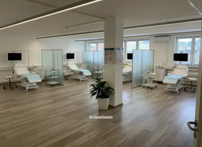 Visualisierung großer Praxisraum