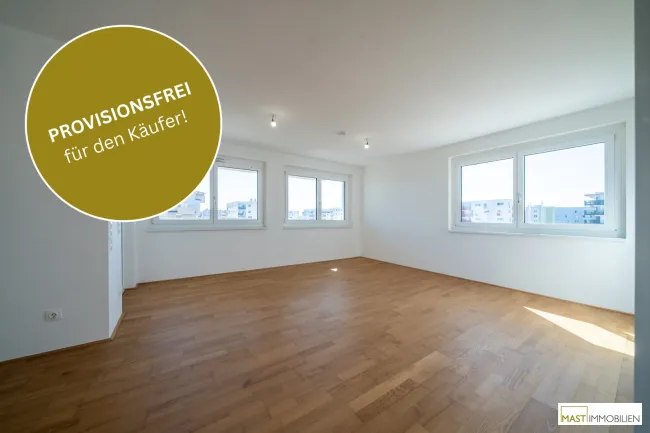 Provisionsfreie 3-Zimmer Wohnung im 8. Stock mit Blick auf den Badeteich!! - Titelbild