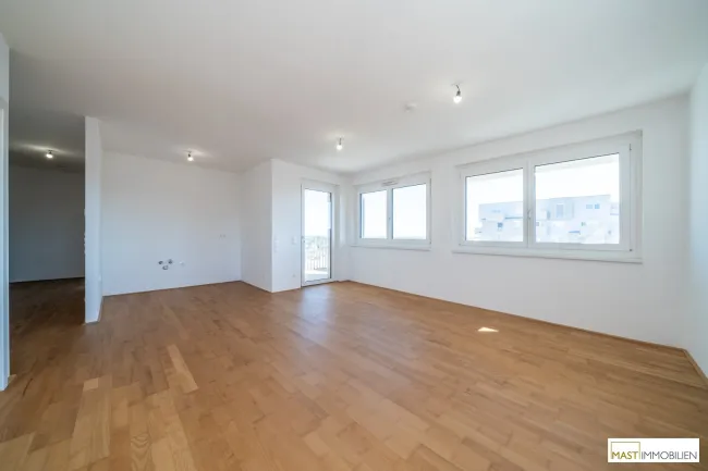Provisionsfreie 3-Zimmer Wohnung im 8. Stock mit Blick auf den Badeteich!! - Bild
