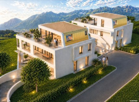 exklusive Gartenapartments mit Pool-Bescheid - Luxuriöses Wohnprojekt in Aldrans