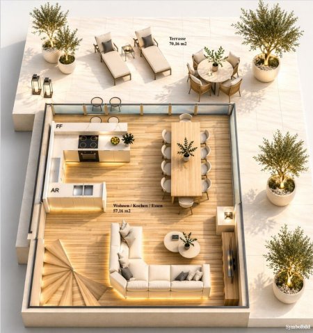 Hochklassige Penthouse-Wohnung mit 185m² + 105m² Terrassenfläche - Luxuriöses Wohnprojekt in Aldrans