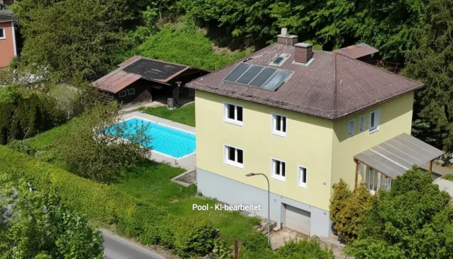 Ihr Haus am Waldrand nahe Wien – Pool, Garten & enormes Potenzial - Bild