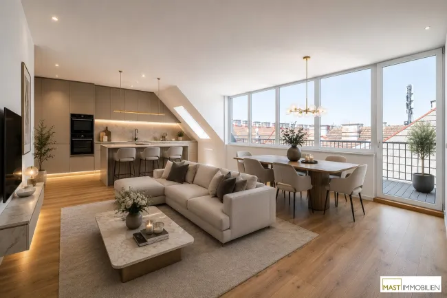 *NEU* Erstbezug-Dachgeschosswohnung mit Fernblick! - Bild