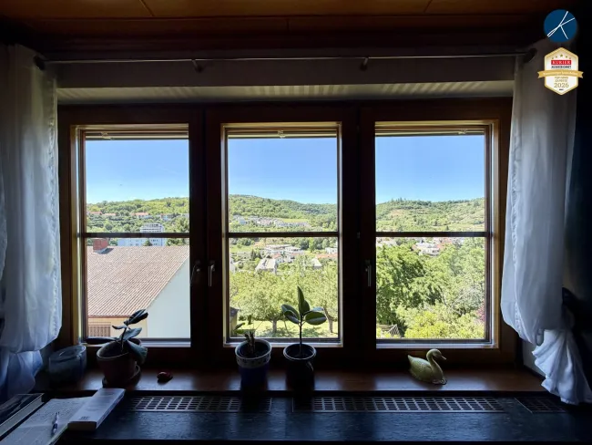 Panoramafenster mit Ausblick