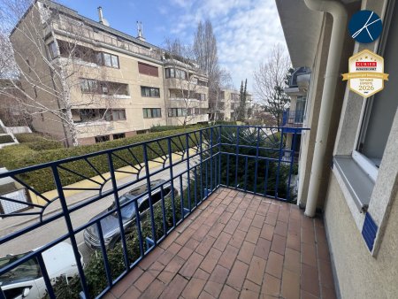 Balkon vom Wohnzimmer aus