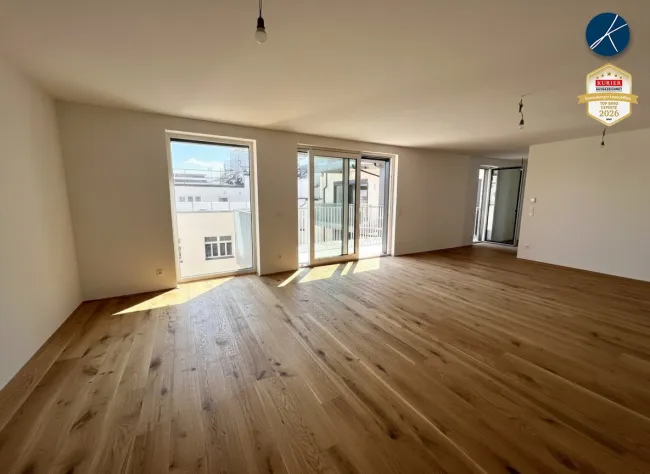 Wohnküche, Parkett, 45 m²