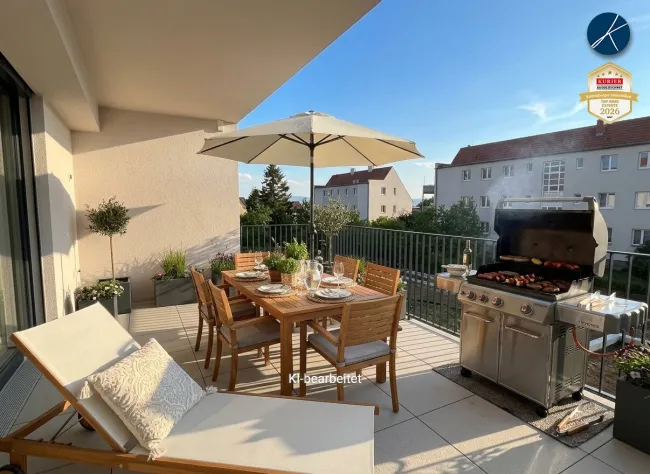 Familienwohnung mit 22m² Balkon (Top 8) - Erstbezug! - Bild