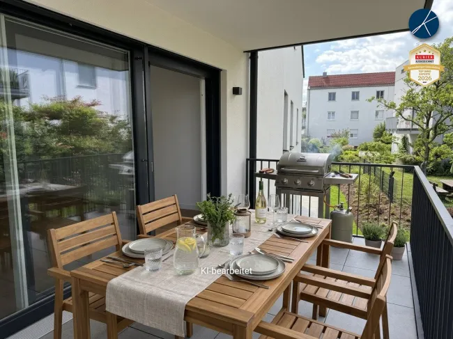 2-Zimmer Wohnung mit 9m² Balkon und Blick in´s Grüne (Top 7) - Erstbezug! - Bild