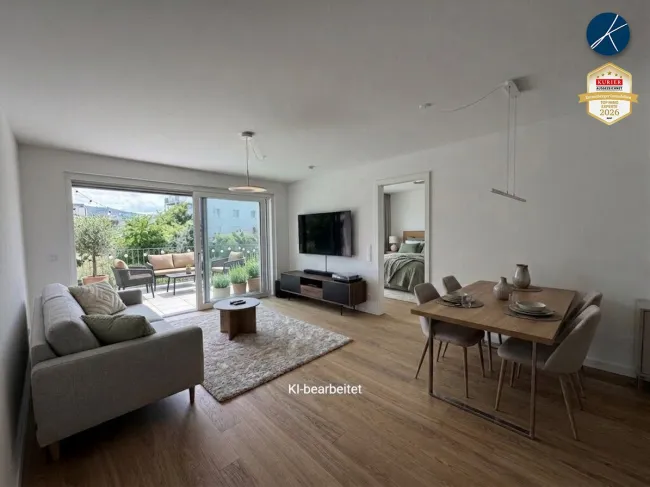 2-Zimmer Wohnung mit 25m² Balkon (Top 6) - Erstbezug! - Bild