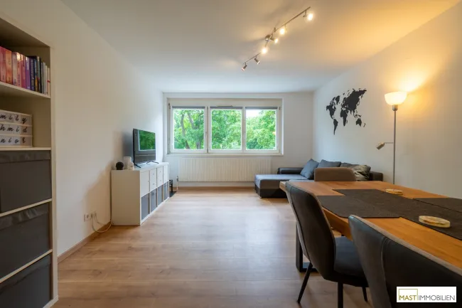 Wunderschön und optimal aufgeteilte 2 Zimmer Wohnung im 21. Wiener Bezirk mit Grünblick - Titelbild