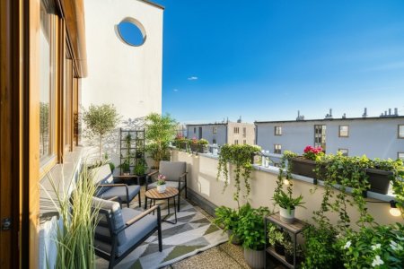 Balkon mit KI Möblierungsidee