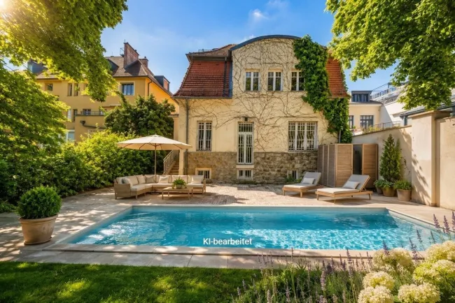 Exklusive Villa mit Garten & Parkblick - Titelbild