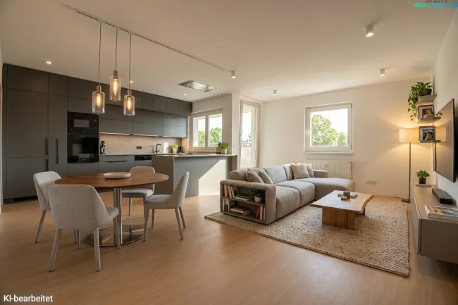 Charmante 3-Zimmer-Wohnung mit Loggia in Wien Essling - Titelbild