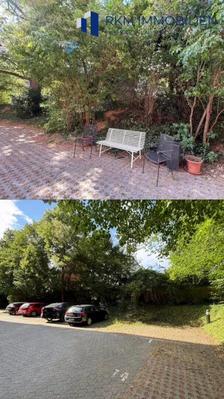 Innenhof und Parkplatz