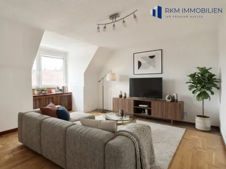 Über den Dächern von Mauer – helle Dachgeschosswohnung in exklusiver Ruhelage