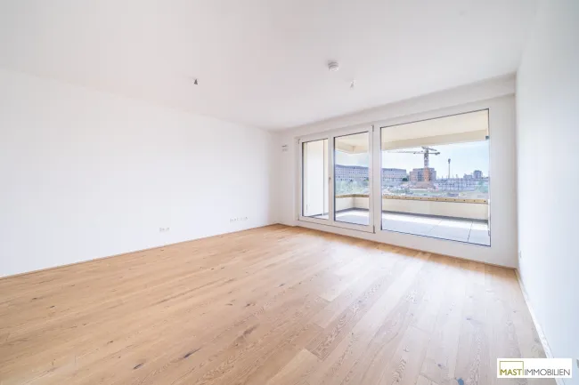 *Erstbezug* Moderne 2-Zimmer Wohnung mit über 11 qm Freifläche! - Bild