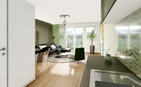 Gürtel neu interpretiert – Wohnprojekt der Extraklasse, smarte Wohnlösung – modernes, geräumiges Studio mit privater Terrasse & sensationellem Stadtblick - Bild