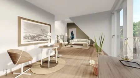 Gürtel neu interpretiert – Wohnprojekt der Extraklasse: Stylisches Loftstudio mit Galerie, Innenhof-Balkon & privater Dachterrasse - Bild
