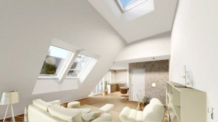 Gürtel neu interpretiert – Wohnprojekt der Extraklasse: Stylisches Loftstudio mit Galerie, Innenhof-Balkon & privater Dachterrasse